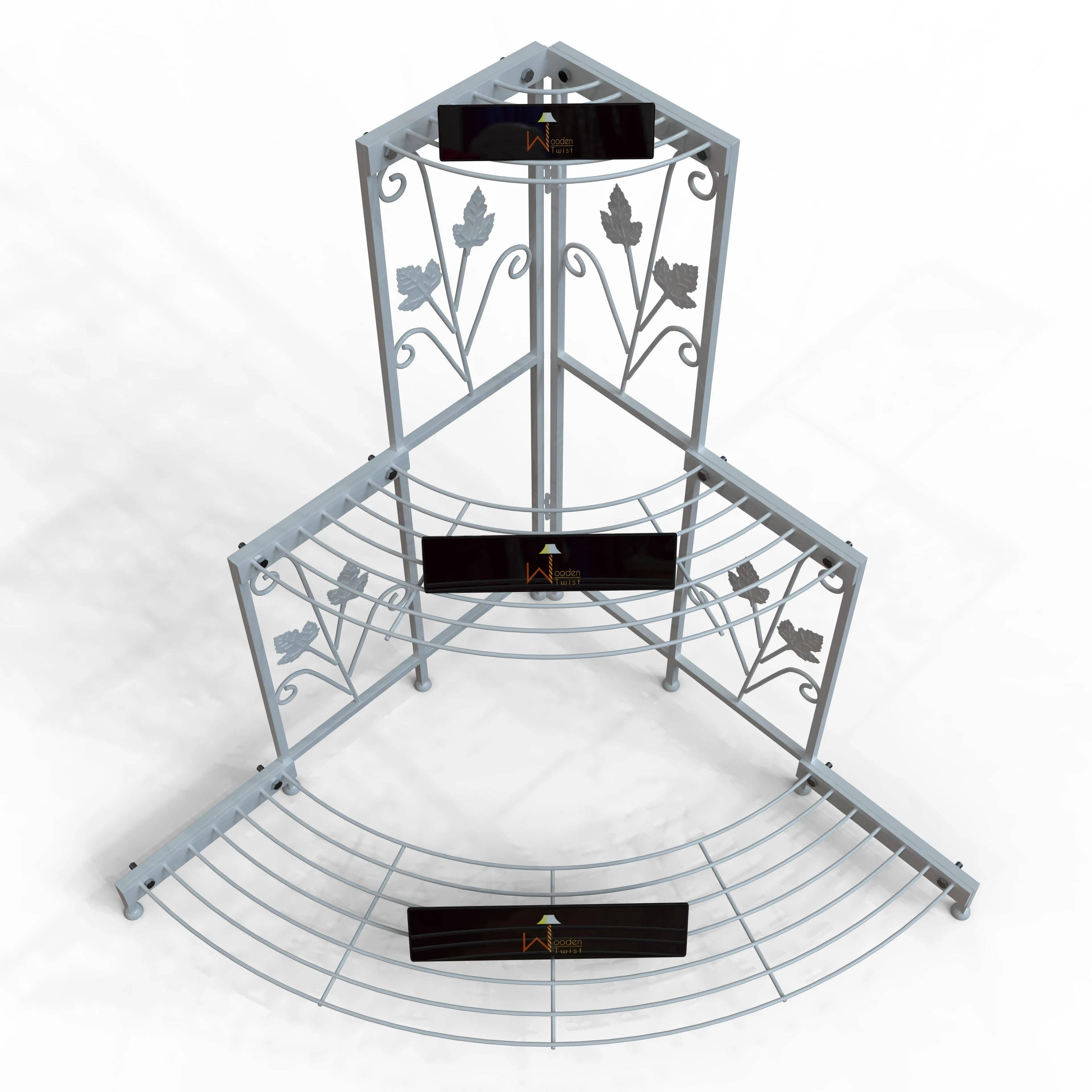 3 Tier Plant Stand Flor Corner Shelf