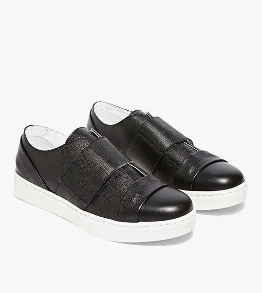 Achilles Ion Gabriel Velcro Leather Sneakers