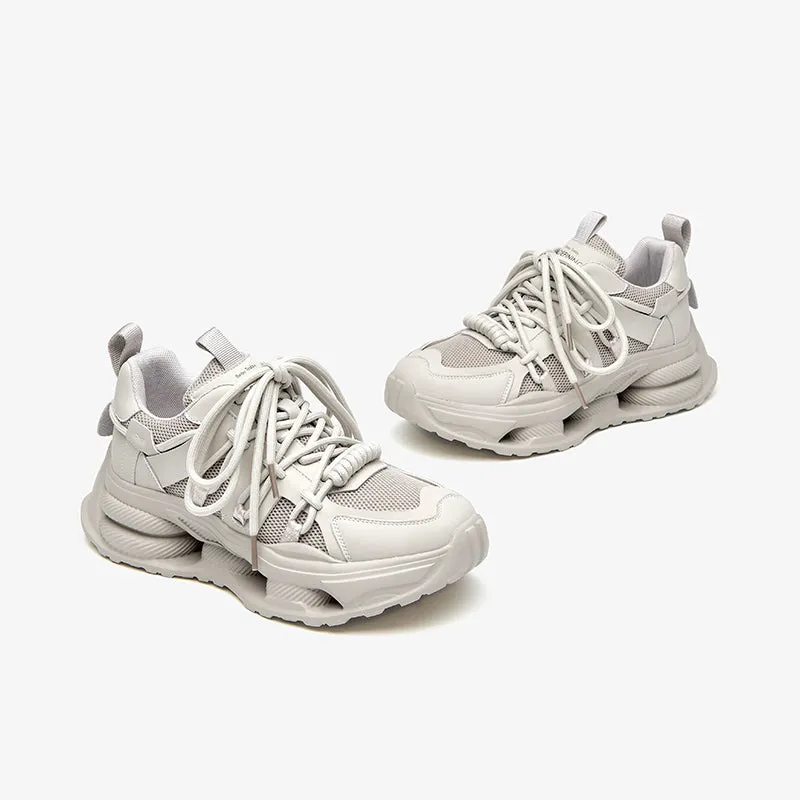BeauToday Classic Breathable Mesh Chunky Sneakers for Women