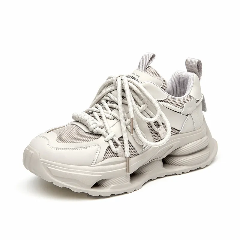 BeauToday Classic Breathable Mesh Chunky Sneakers for Women