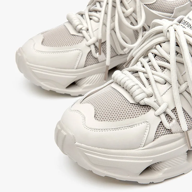 BeauToday Classic Breathable Mesh Chunky Sneakers for Women