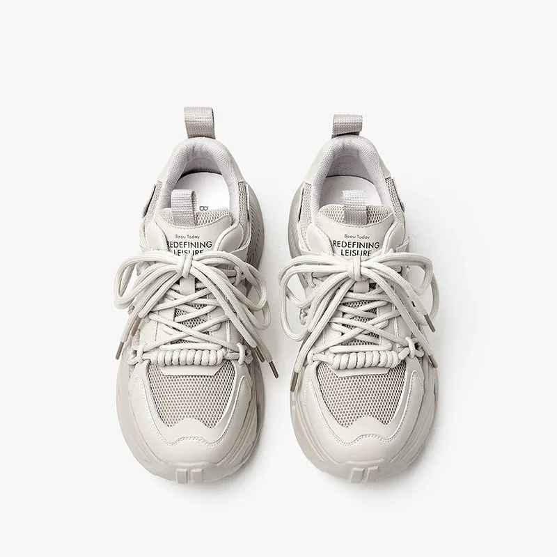 BeauToday Classic Breathable Mesh Chunky Sneakers for Women
