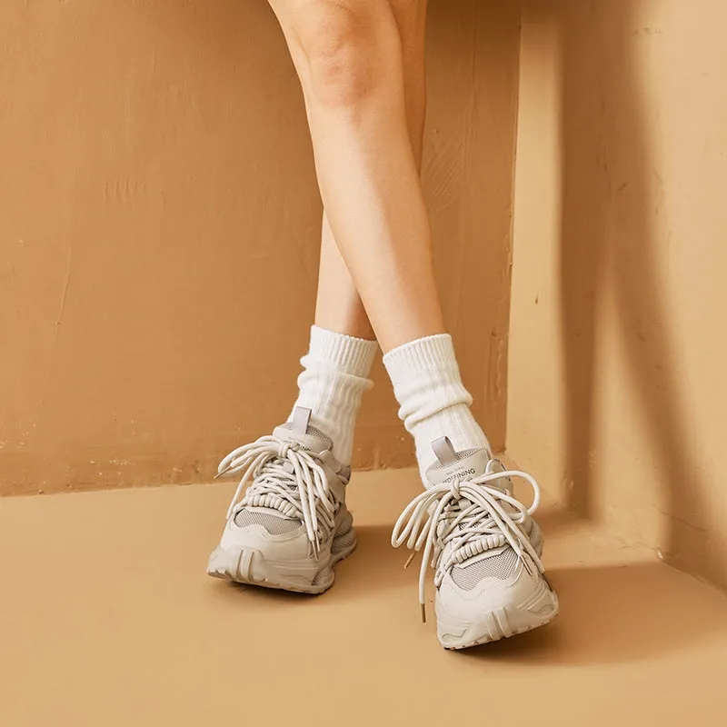 BeauToday Classic Breathable Mesh Chunky Sneakers for Women