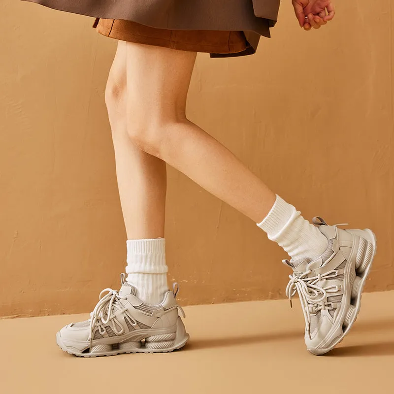 BeauToday Classic Breathable Mesh Chunky Sneakers for Women