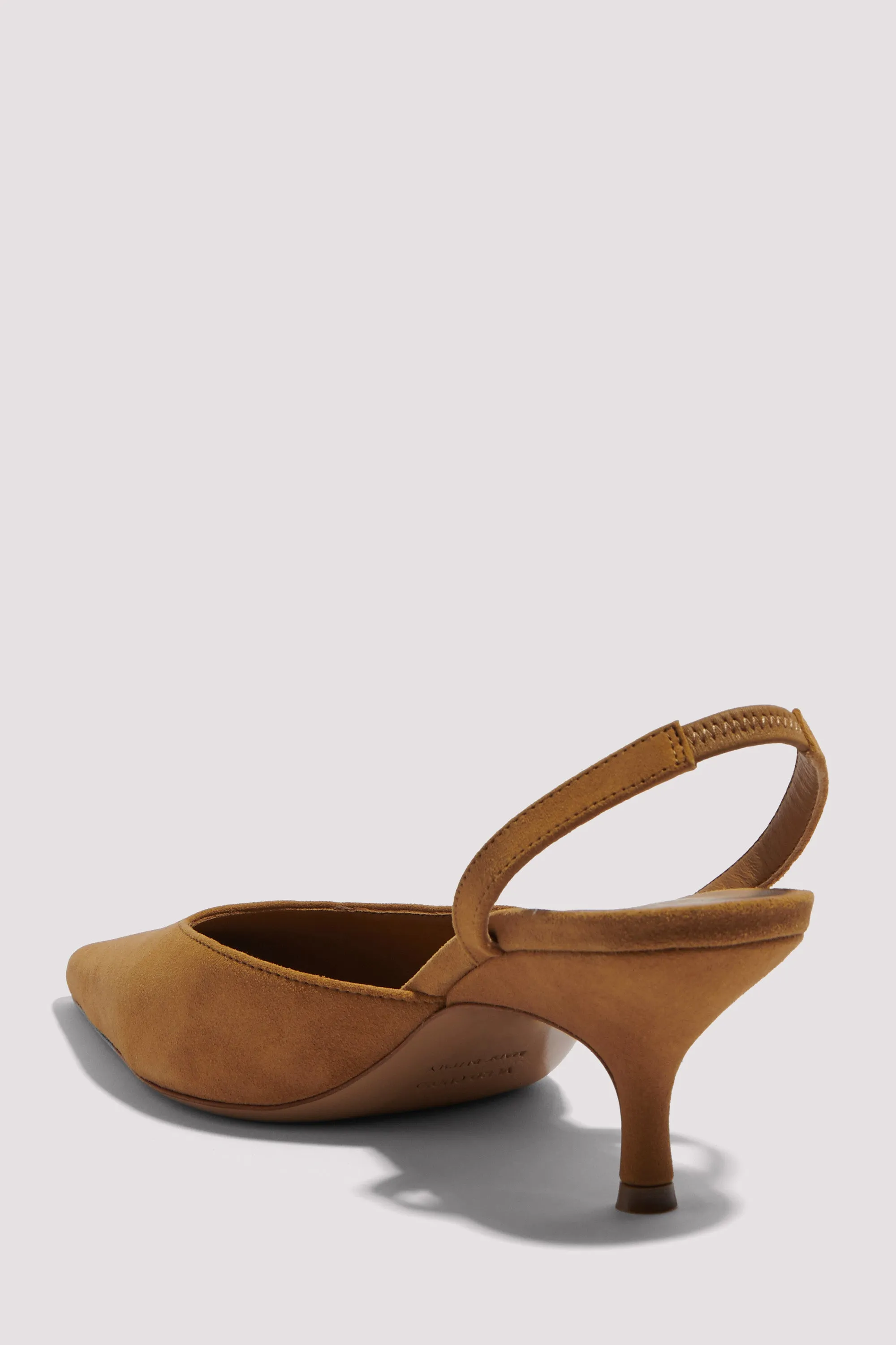 Brown Octavie Kitten-Heel Pumps