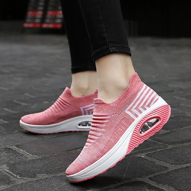 Cilool Fashion Casual Breathable Mesh Vulcanized Shoes