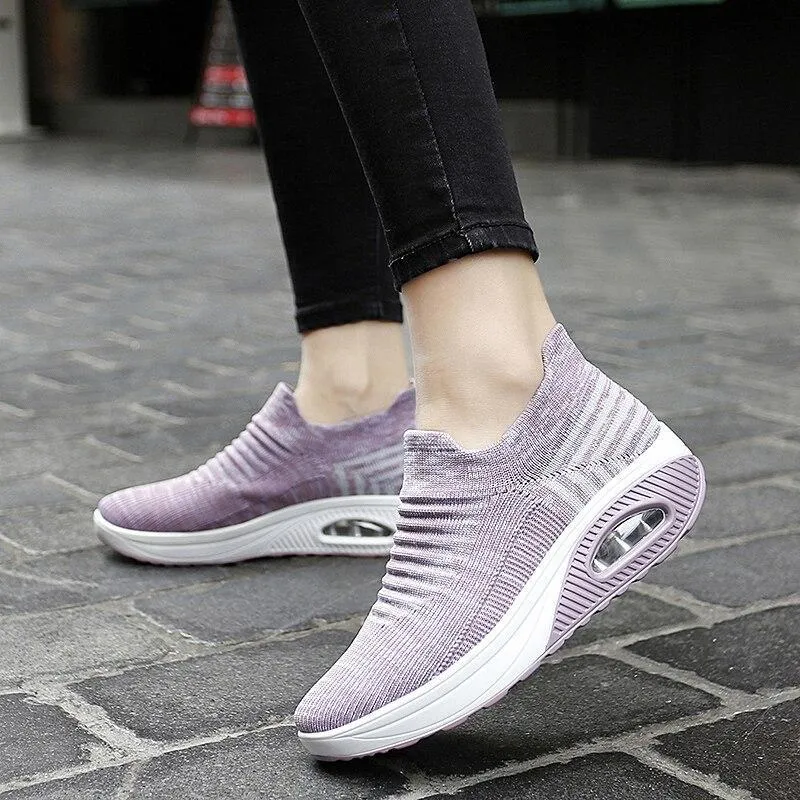 Cilool Fashion Casual Breathable Mesh Vulcanized Shoes