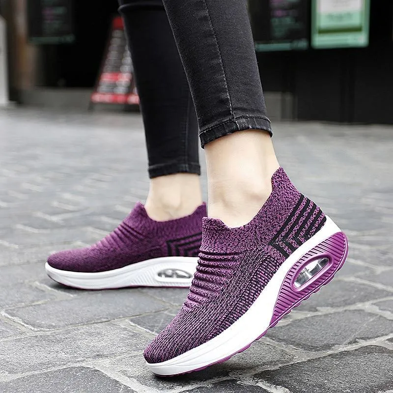 Cilool Fashion Casual Breathable Mesh Vulcanized Shoes