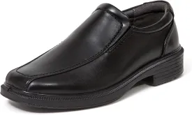Deer Stags Boys' Greenpoint Jr Slip On Youth Dress Shoes Loafers for Church, Formal, School Uniform / Black / 1 Little Kid / Medium