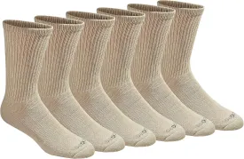 Dickies Men's Dri-Tech Essential Moisture Control Crew Socks, Available in M-XXL (6, 12 Pairs)