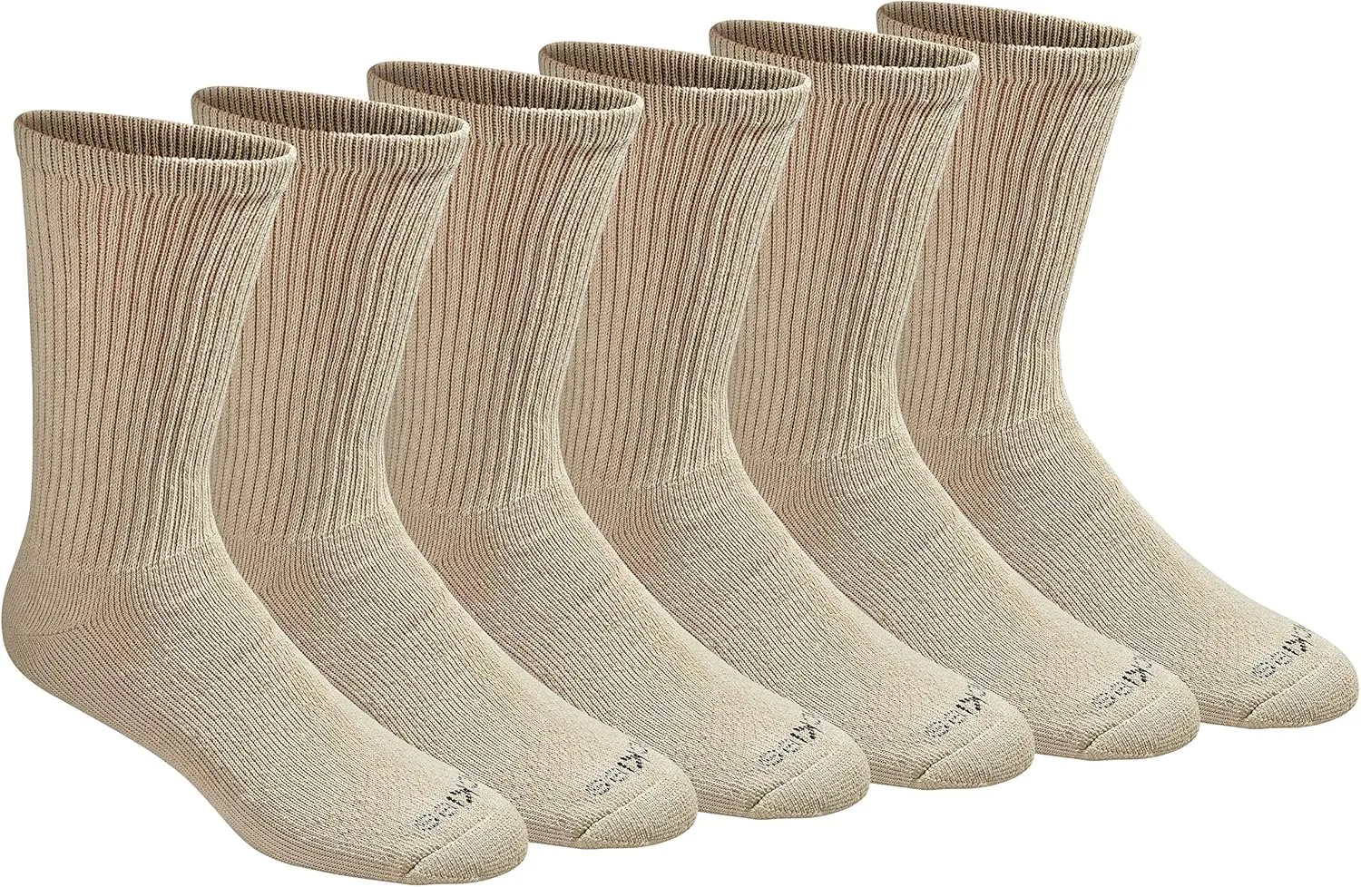 Dickies Men's Dri-Tech Essential Moisture Control Crew Socks, Available in M-XXL (6, 12 Pairs)