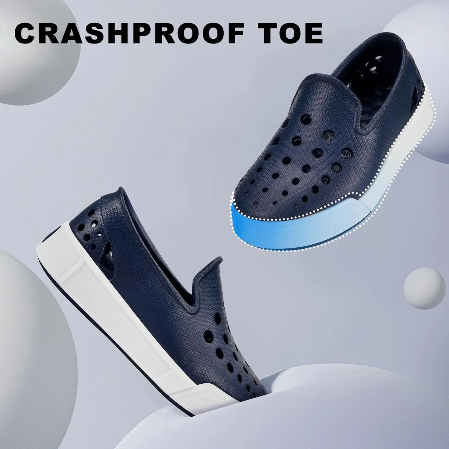Eagsouni Kids Water Shoes Toddler Girls Boys Slip-On Sneakers Lightweight Breathable Sandals for Outdoor Indoor