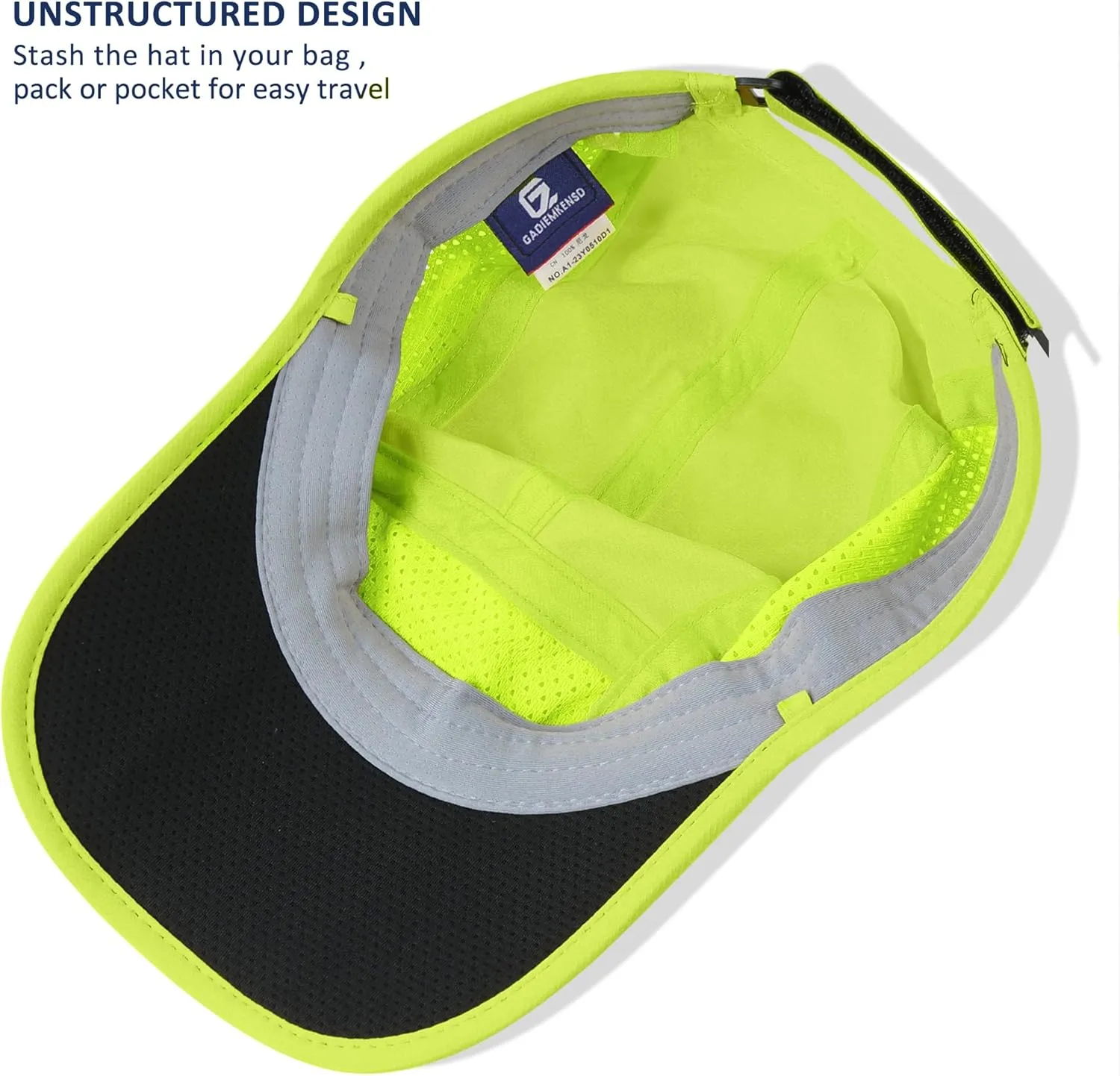 GADIEMKENSD Mens Folding Outdoor Hat Long Brim UPF 50  Sun Protection