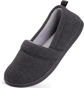 HomeTop Women's Comfy Loafer Slippers Lightweight Memory Foam Non-slip Indoor House Shoes