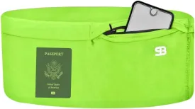 StashBandz Unisex Travel Money Belt, Running Belt, Fanny and Waist Pack, 4 Large Security Pockets -1 Zipper Pocket, Fits All Size Phones Passport and More
