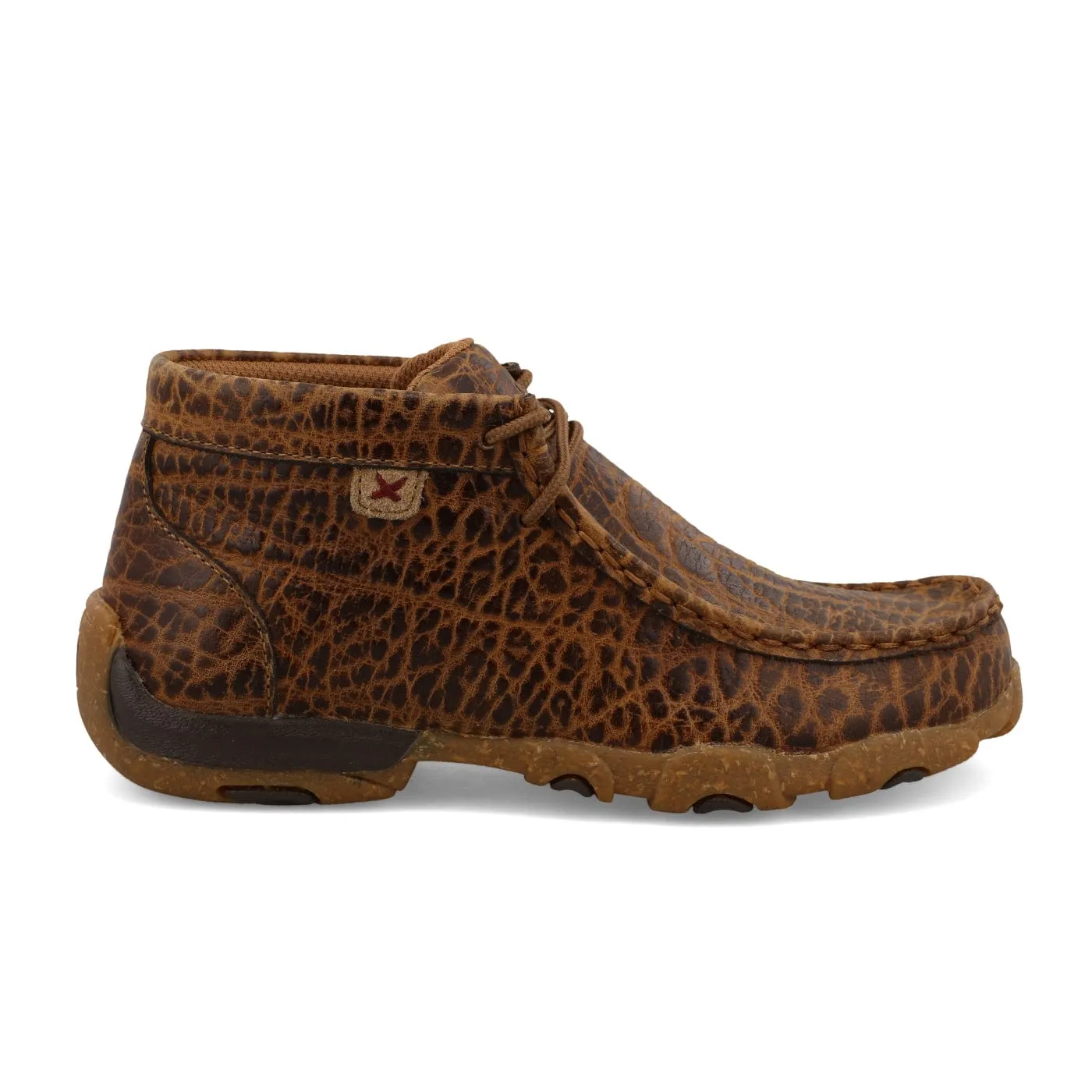 Twisted X Kids Golden Elephant Print Chukka Driving Moc Shoe YDM0049