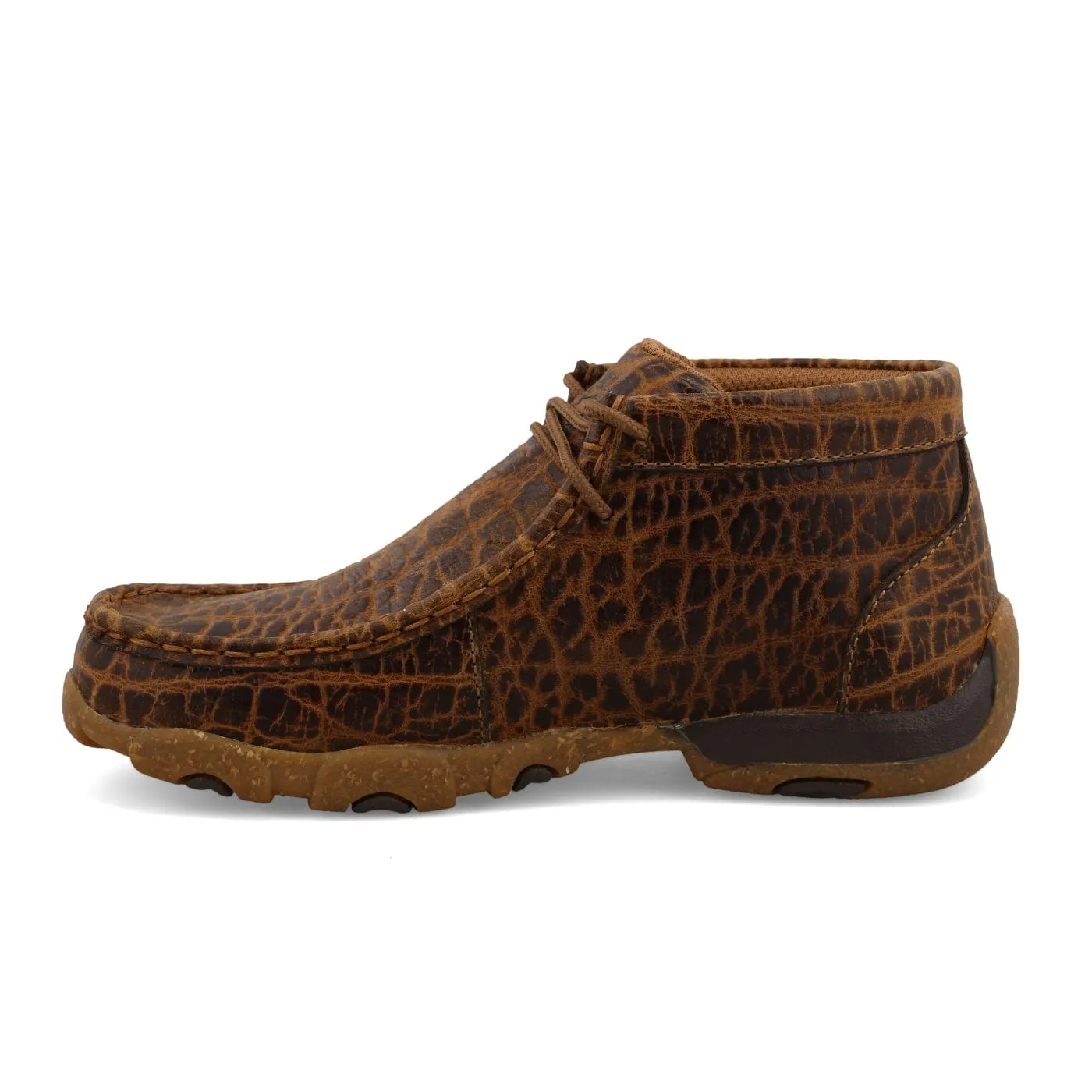 Twisted X Kids Golden Elephant Print Chukka Driving Moc Shoe YDM0049