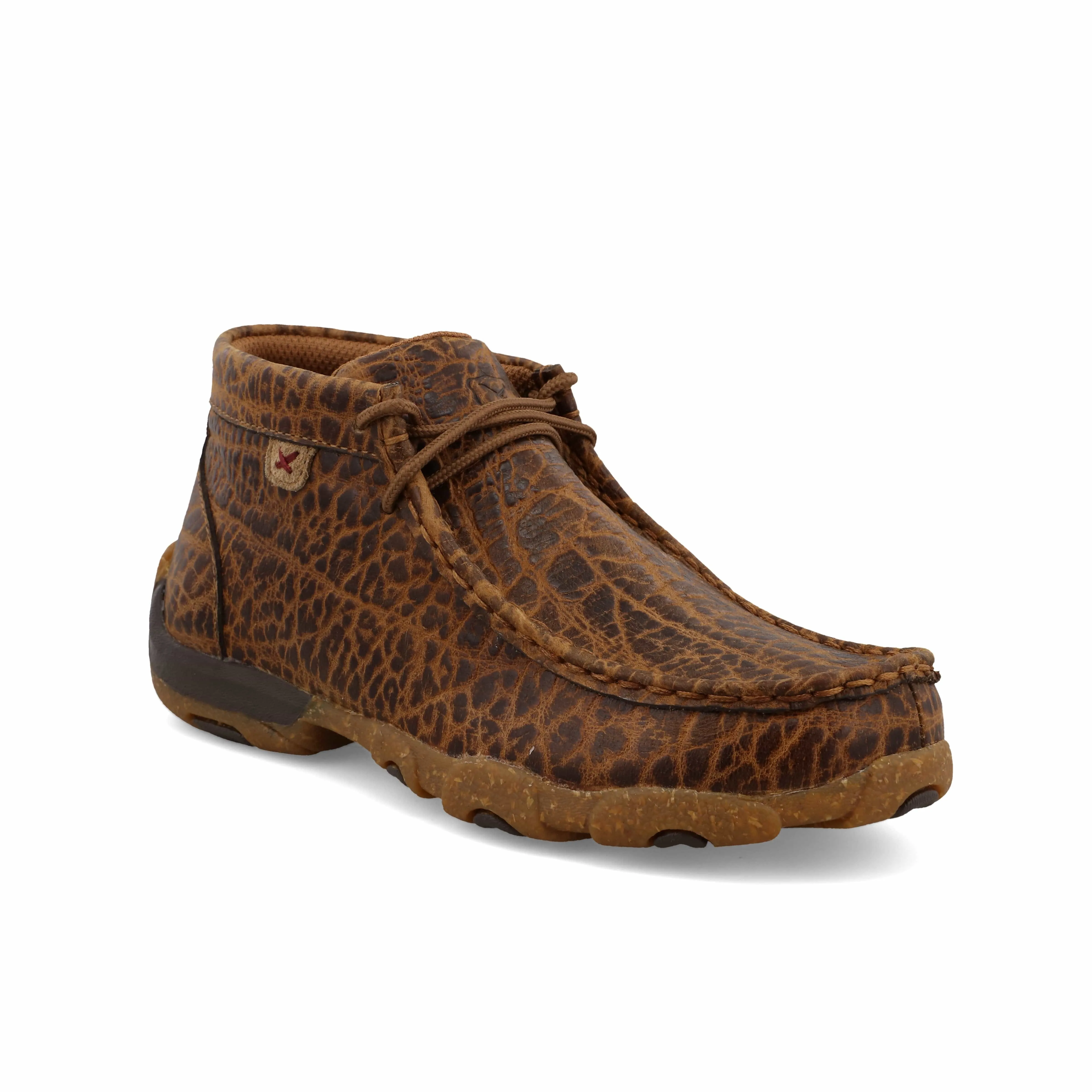 Twisted X Kids Golden Elephant Print Chukka Driving Moc Shoe YDM0049