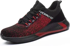 UCAYALI Men's Women's Safety Shoes Steel Toe Work Sneakers Breathable Lightweight Construction Shoes Mesh