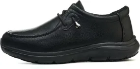 ulogu Leather Non-Slip Waterproof Work Shoes for Men Women Slip-Resistant Oil Slip-On Loafers for Chef Kitchen Restaurant Food Service Comfortable & Durable Sneakers All-Day Wear